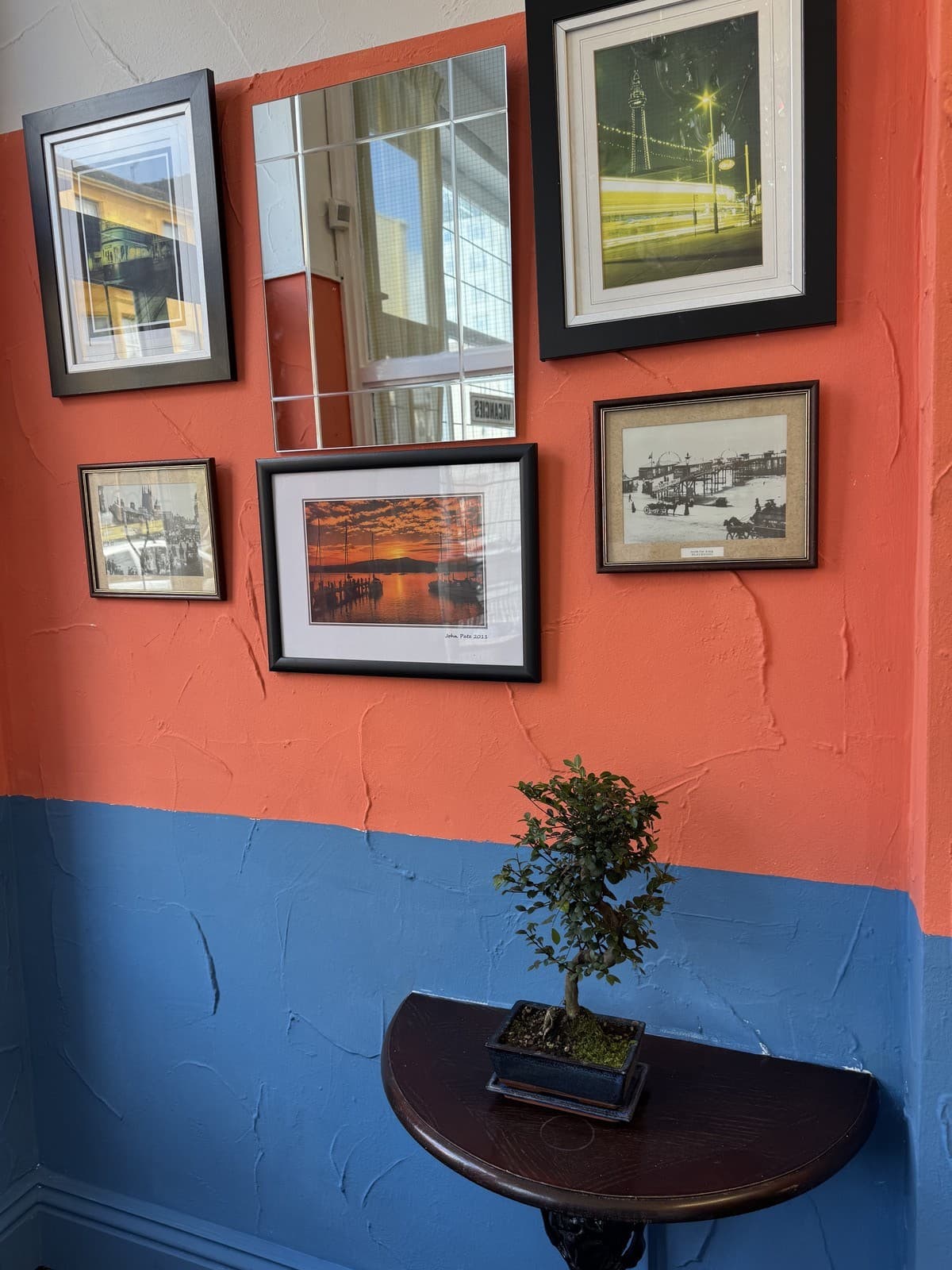 Framed Blackpool photography inside the hotel
