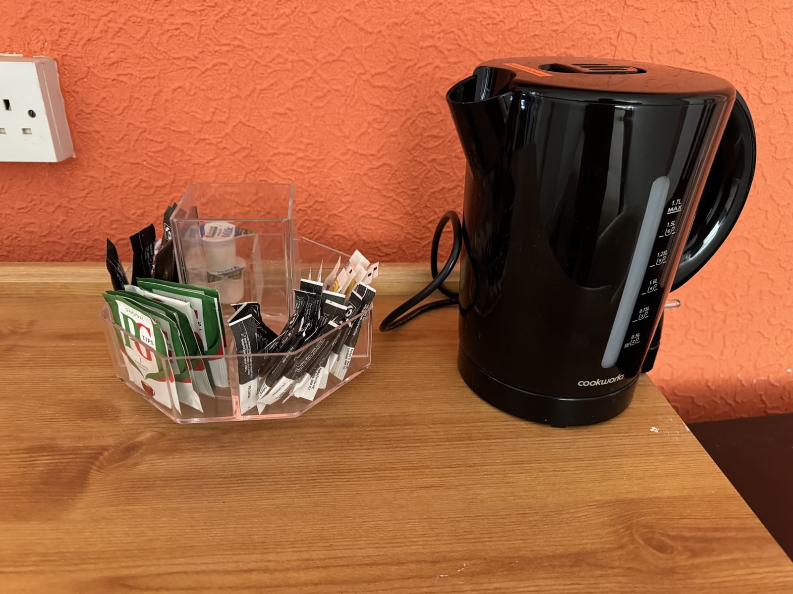 In-room tea and coffee tray