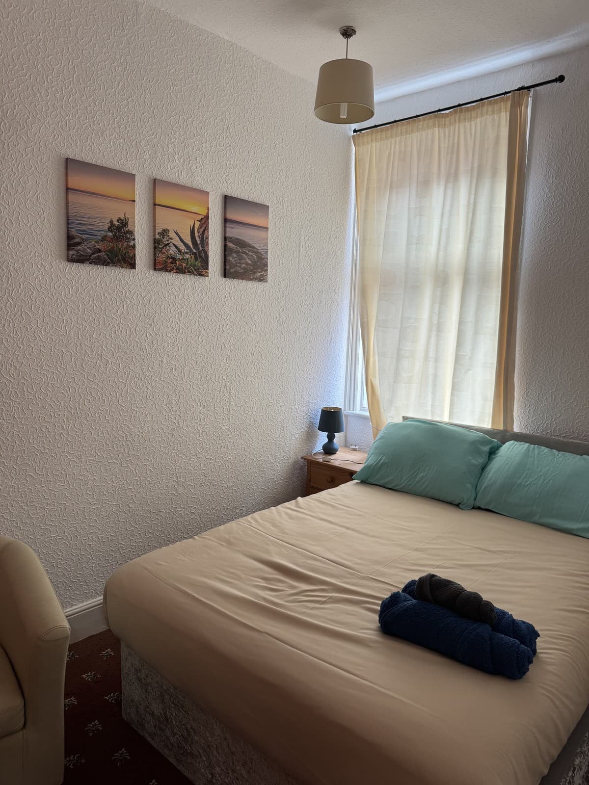 A guest room at Mirage Hotel